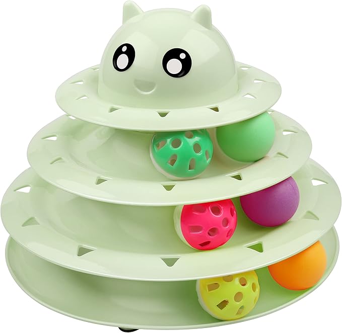 UPSKY Cat Toy Roller 3-Level Turntable Cat Toy Balls by UPSKY