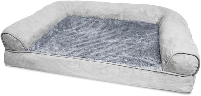 Furhaven Orthopedic Dog Bed for Medium/Small Dogs w/ Removable Bolsters & by FurHaven