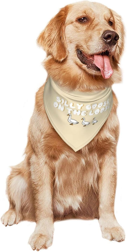 Silly Goose on The Loose Triangle Dog Bandana, Summer Bandana Funny Triangle - Image 8