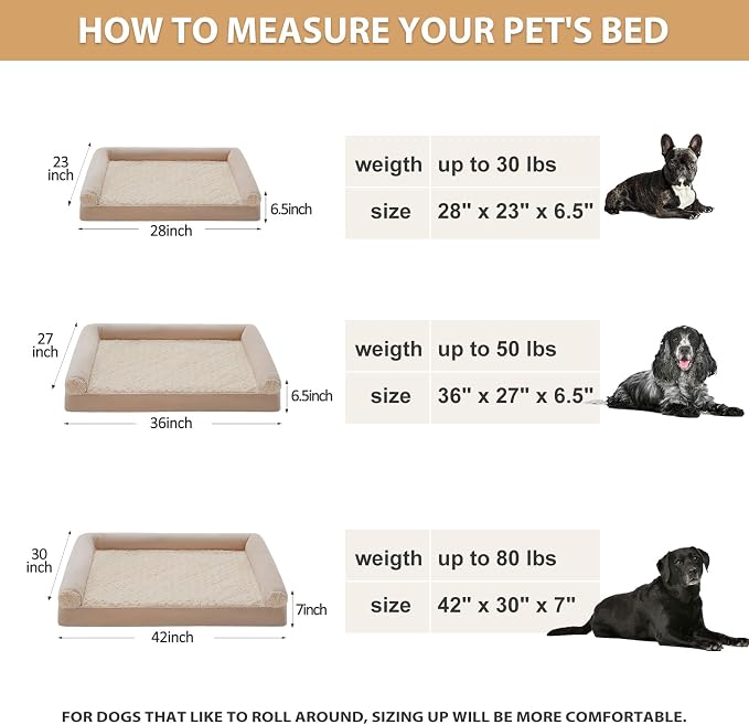 BFPETHOME Dog Beds for Large Dogs, Orthopedic Dog Bed for Medium Large Dogs - Image 7