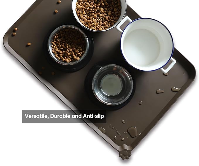 Hoki Found Large Silicone Pet Food Mats Tray - Image 4