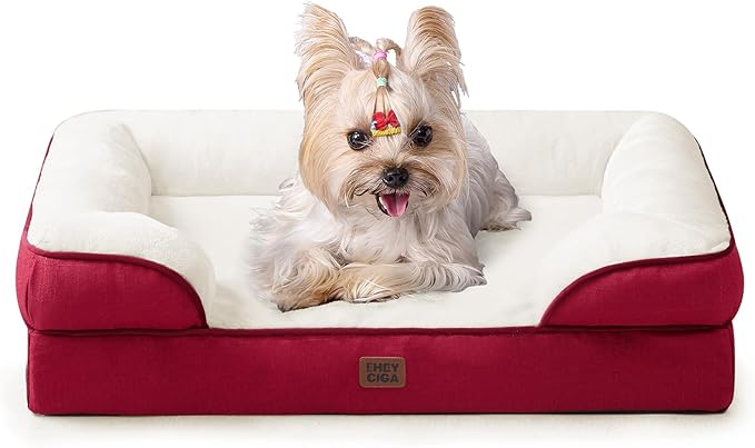 EHEYCIGA Orthopedic Dog Bed for Small Dogs, Waterproof Memory Foam Small Dog by EHEYCIGA