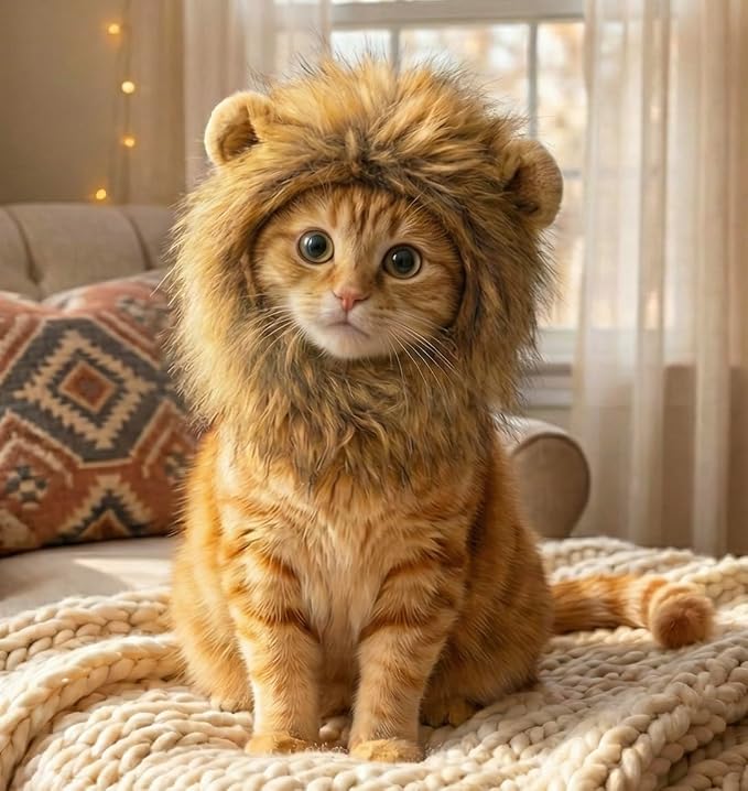 Lion Mane Costume for Cats by OMG+Adorables