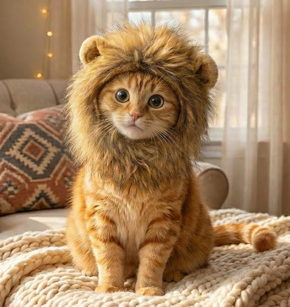 Lion Mane Costume for Cats by OMG+Adorables