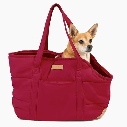 Plush Dog Purse Carrier for Small Dogs, Soft Dog Tote Bag by NoblePup