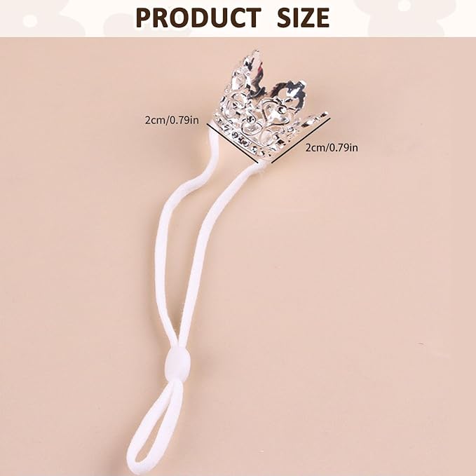 1PCS Crown Tiara Headband for Cat Dogs Puppy Birds Ducks Chicken Rabbit Hamster - Image 3