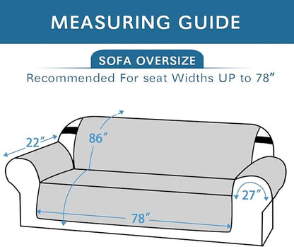 H.VERSAILTEX Reversible Sofa Slipcover Furniture Protector Water Resistant 2" - Image 2