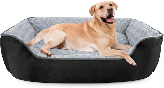 JOEJOY Rectangle Dog Bed for Large Medium Small Dogs by JOEJOY