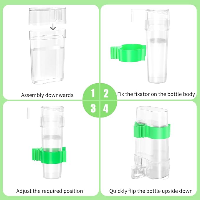 CLPOAWC Bird Water Dispenser, Bird Cage Feeder, Parakeet Cage Accessories - Image 5