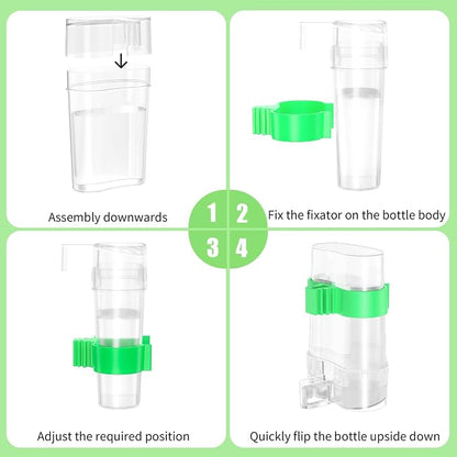 CLPOAWC Bird Water Dispenser, Bird Cage Feeder, Parakeet Cage Accessories - Image 5