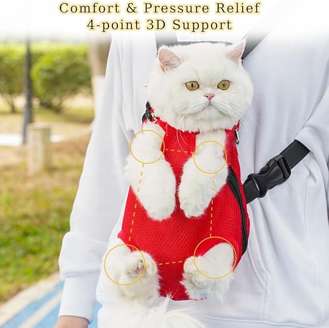 Dog Carrier Backpack, Adjustable Puppy Front Carrier Backpack, Ventilated Dog - Image 3