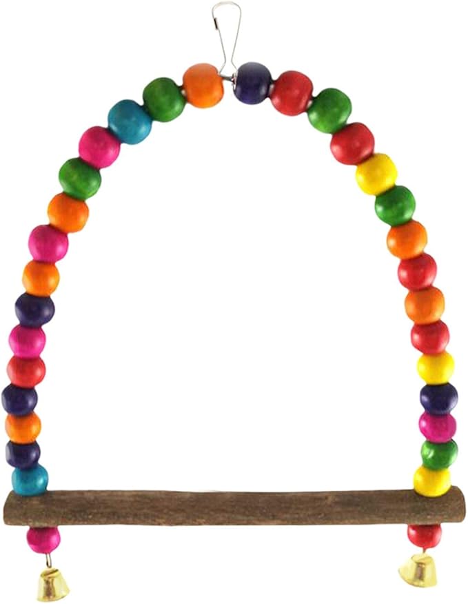 SunGrow Colorful Finch Swing Toy - Image 2