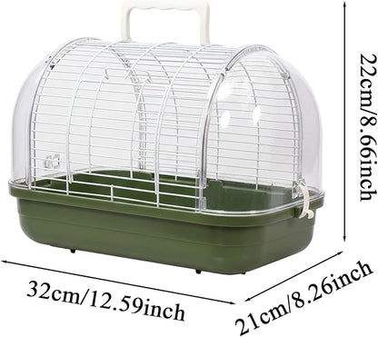 Small Bird Cage, Transparent Bird Travel Carrier, Full View Cockatiel Cage - Image 5