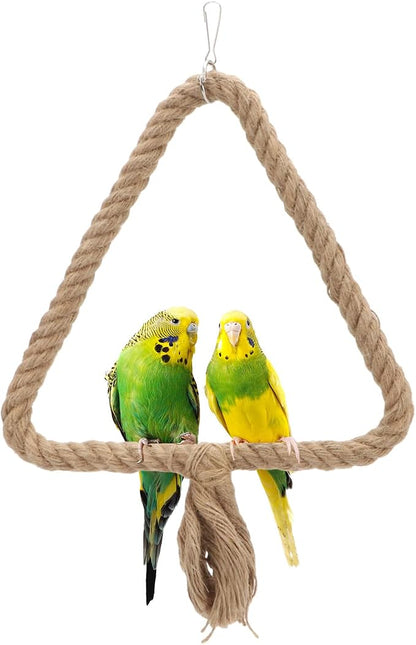 Bird Rope Swing Toy Parrot Climbing Perch Stand by Wontee
