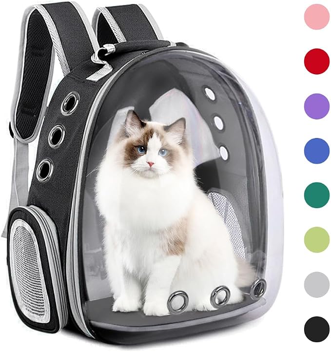 Pet Backpack Carrier, Bubble Backpack Cat Carrier, Pets and Small Dogs by Unknown