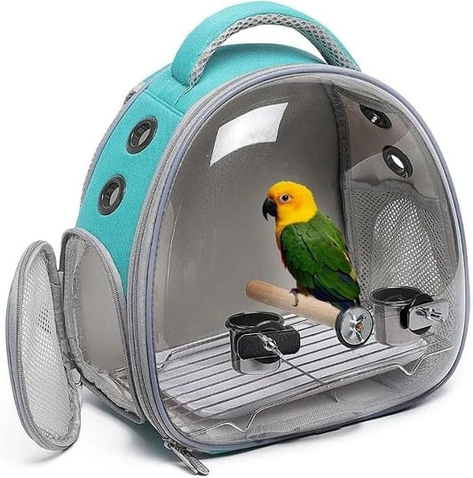 Bird Travel Carrier: Portable Backpack Cage by Unknown