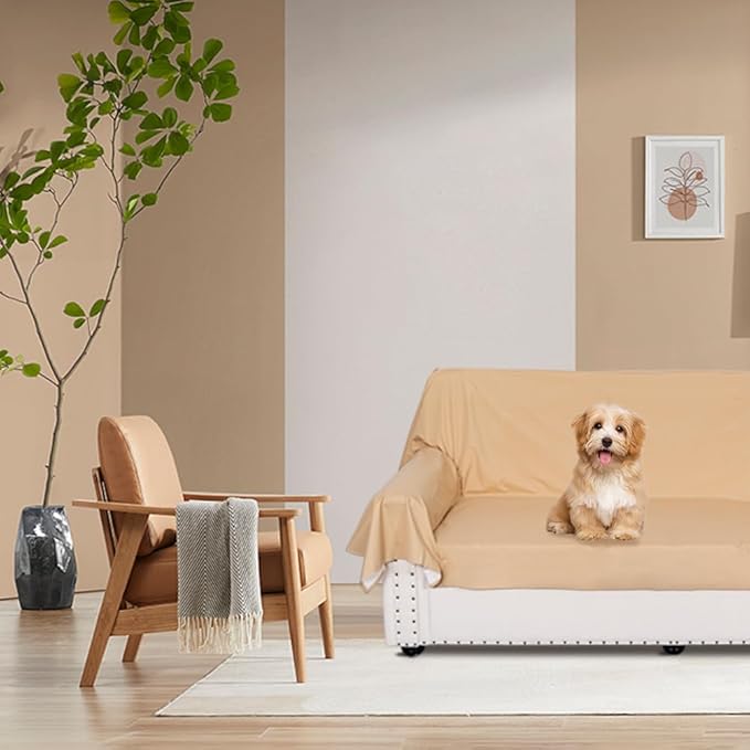DUJUIKE Waterproof Bed Cover for Dog and Cats, Pet Hair Resistant Bed Sheet - Image 5