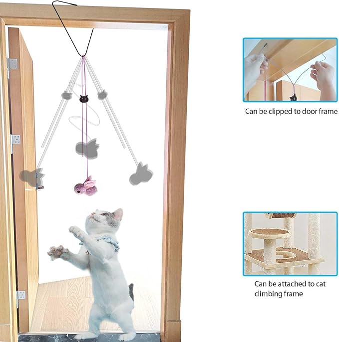 ZPH Cat Toys Interactive for Indoor Cats, Interactive Feather Toy for Teaser - Image 3