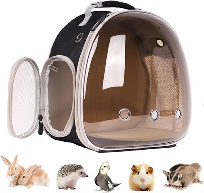 Portable Guinea Pig Backpack, Polarized Bubble Backpack by LightUpYourPetsLife