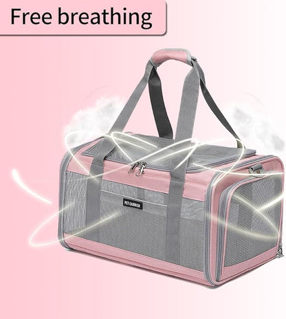 Airline Approved Pet Carrier for Cats and Small Dogs, Breathable and - Image 3