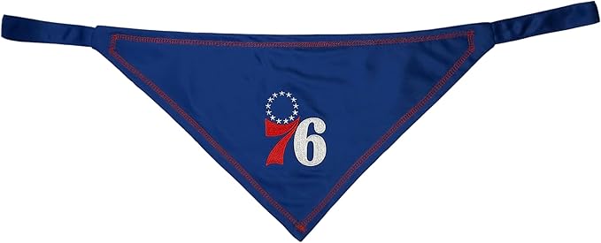 Pets First NBA Philadelphia 76ERS TIE Bandana, Size Small/Medium. Dog Bandana - Image 2