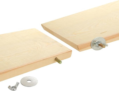 4 Pack Bird Perch Stand 12.4×5.3 Inch Parrot Wood Platform Rectangle Wood Perch - Image 4