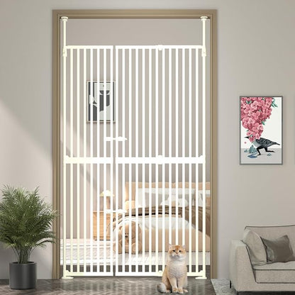 71" Extra Tall Cat Pet Gate, 33.5-47.2 in Wide High Dog Gates by THEYFIRST