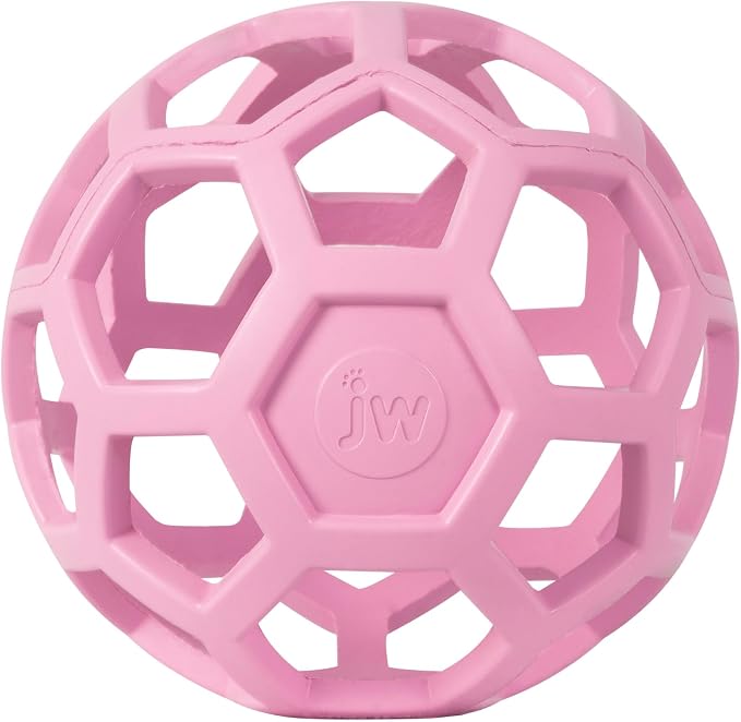 JW Pet HOL-ee Roller™, Dog Toy Puzzle Ball, Natural Rubber by JWPet