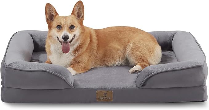 Bedfolks Orthopedic Dog Bed, Waterproof Dog Sofa Bed by Bedfolks