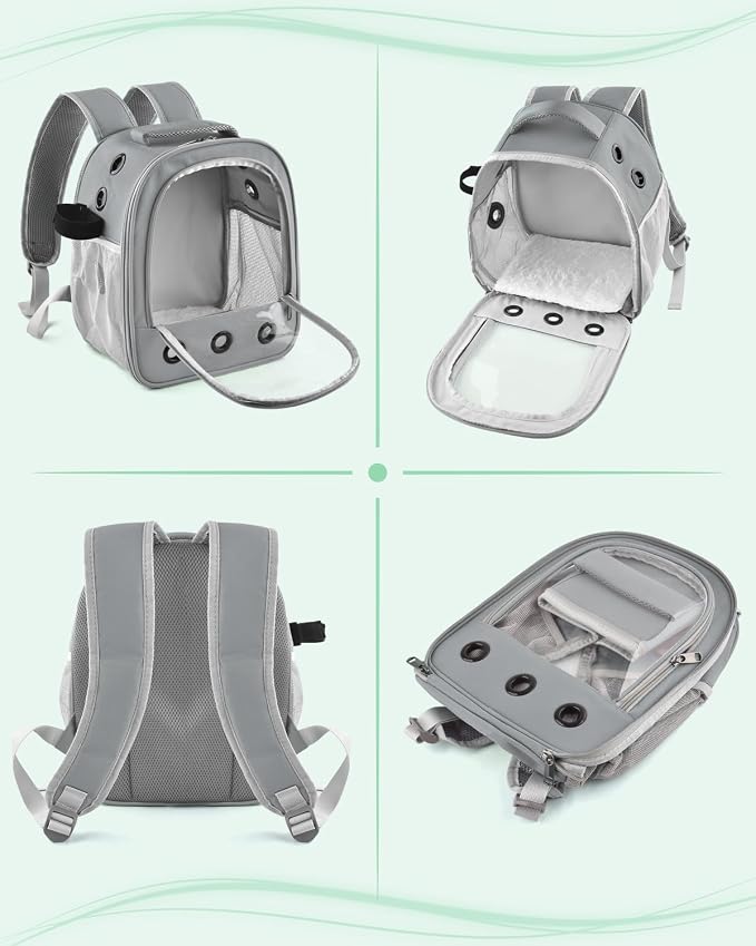 Guinea Pig Carrier Backpack, Portable Small Pet Travel Carriers - Image 4