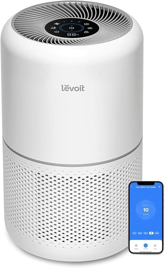 LEVOIT Air Purifiers for Home Bedroom, HEPA Sleep Mode, AHAM VERIFIDE, Smart by Levoit