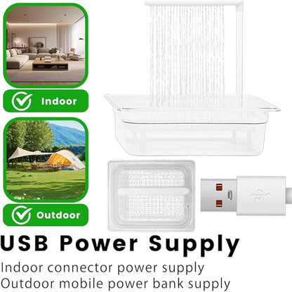 Parrot Bathtub, USB Electric Large Bird Bathtub Shower - Image 4
