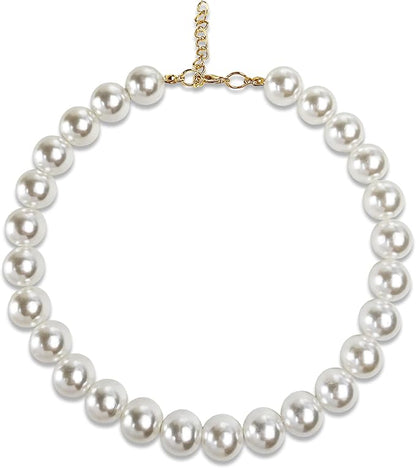 Chunky Pearl Dog Collar Large Breed, Adjustable Dog Necklace, Beaded Dog Collar - Image 7