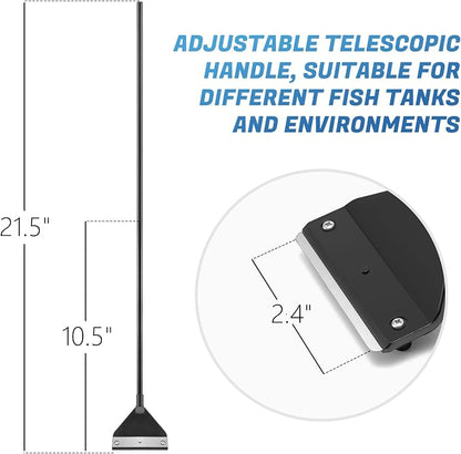 CXY Aquarium Algae Scraper for Glass, 21.5" Fish Tank Cleaner - Image 2