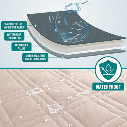 PetAmi Waterproof Couch Cover for Dogs, Waterproof Pet Blanket, Reversible - Image 3