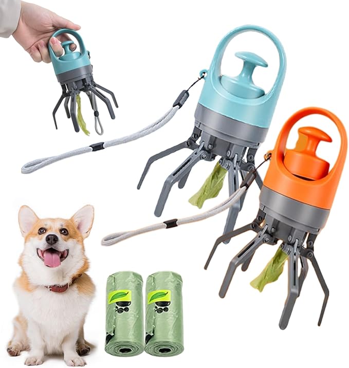 Quick Scoop Poop Scooper, Portable Dog Pooper Scooper, Easy Claw Pick up Tool by Unknown