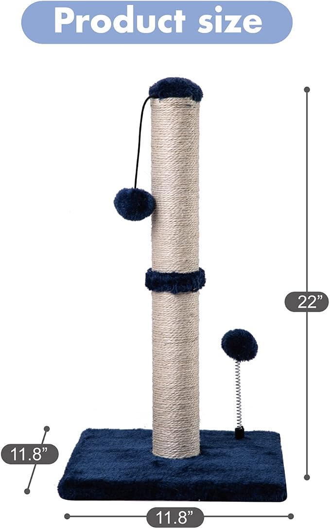 MECOOL Cat Scratching Post Premium Basics Kitten Scratcher Sisal Scratch Posts - Image 5