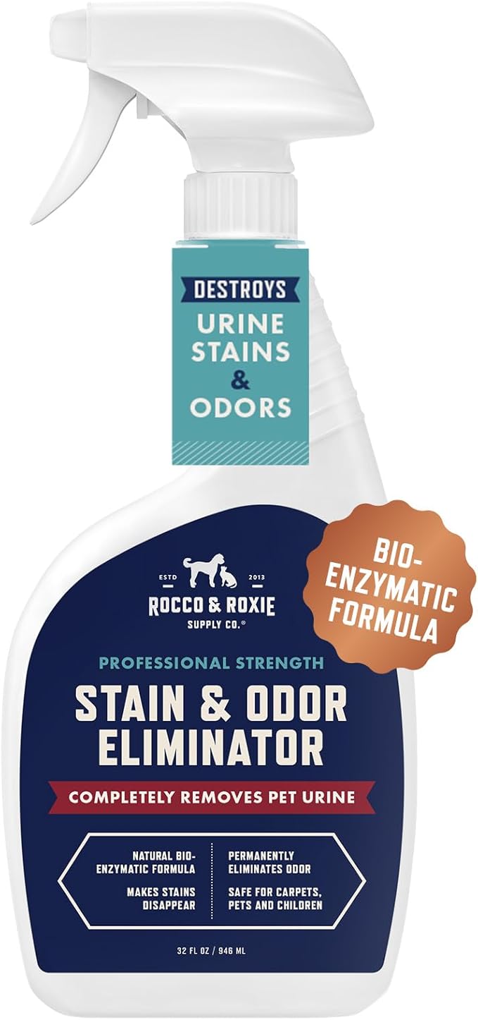 Rocco & Roxie Supply Co. Stain & Strong Odor Eliminator, Enzyme Cleaner by RoccoRoxieSupplyCo