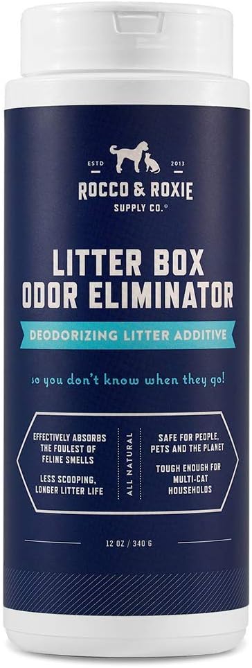 Rocco & Roxie Litter Box Odor Eliminator, Best Natural Urine Deodorizer by RoccoRoxieSupplyCo