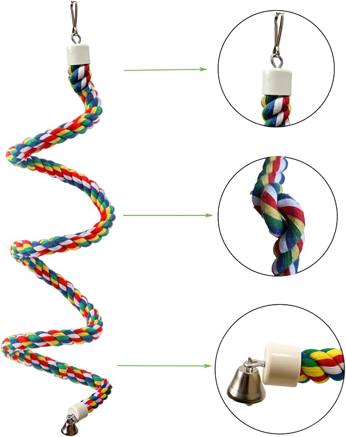 Bird Rope Perch & Birds Swing Set - Image 4