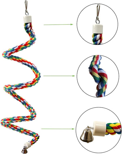 Bird Rope Perch & Birds Swing Set - Image 4
