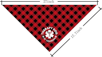 Dog Bandana, Therapy Dog Please Pet Me with, Dogs Scarf Classical Printing - Image 2