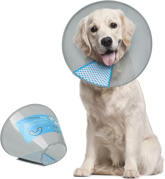 Supet Dog Cone Collar Adjustable After Surgery, Comfortable Pet Recovery Collar by Supet