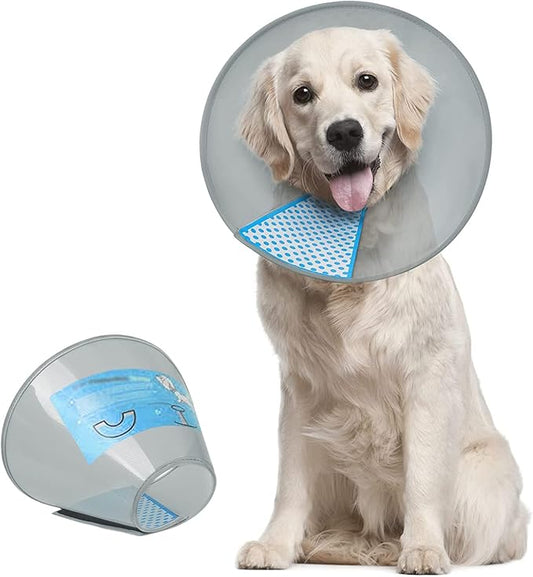 Supet Dog Cone Collar Adjustable After Surgery, Comfortable Pet Recovery Collar by Supet