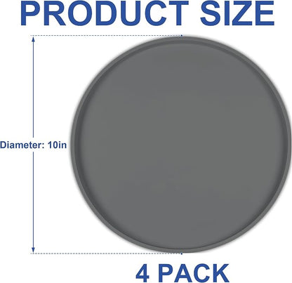 4 PCS Thickened Pet Silicone Food Mat, Nonslip Waterproof Cat Dog Feeding Bowl - Image 8