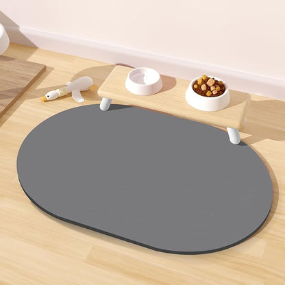 Cat Food Mat 24''x16'', Absorbent Cat Mats by METEOROCK