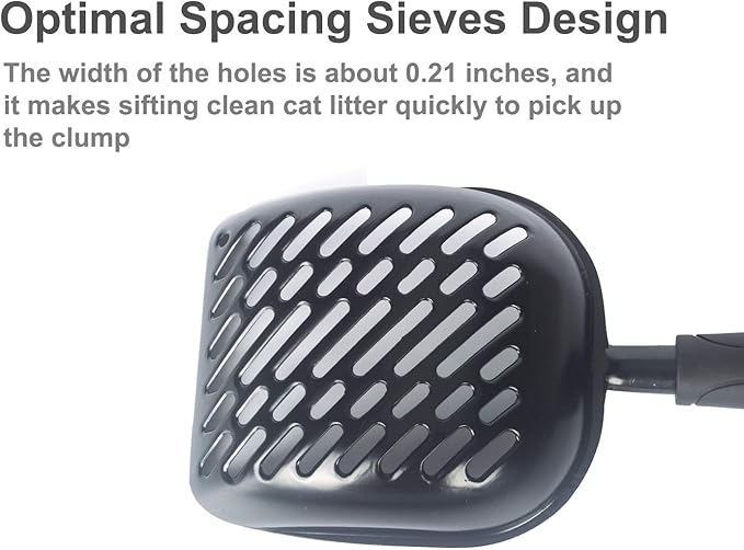Metal Cat Litter Scoop with a Deep Shovel Design | Solid Aluminum & Non-Stick - Image 7