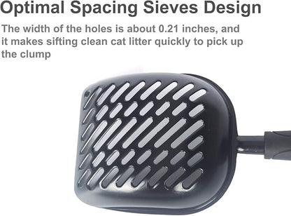 Metal Cat Litter Scoop with a Deep Shovel Design | Solid Aluminum & Non-Stick - Image 7