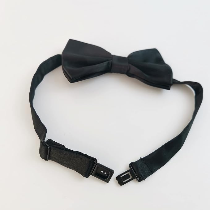 Black Bow Tie for Dogs, KOOLMOX Adjustable Dog Bow Tie Collar for Medium and - Image 8
