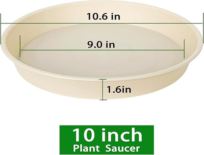 6 Pack of 10 inch Plant Saucer Blue, Heavy Duty Plastic Plant Saucer 10 inch - Image 2
